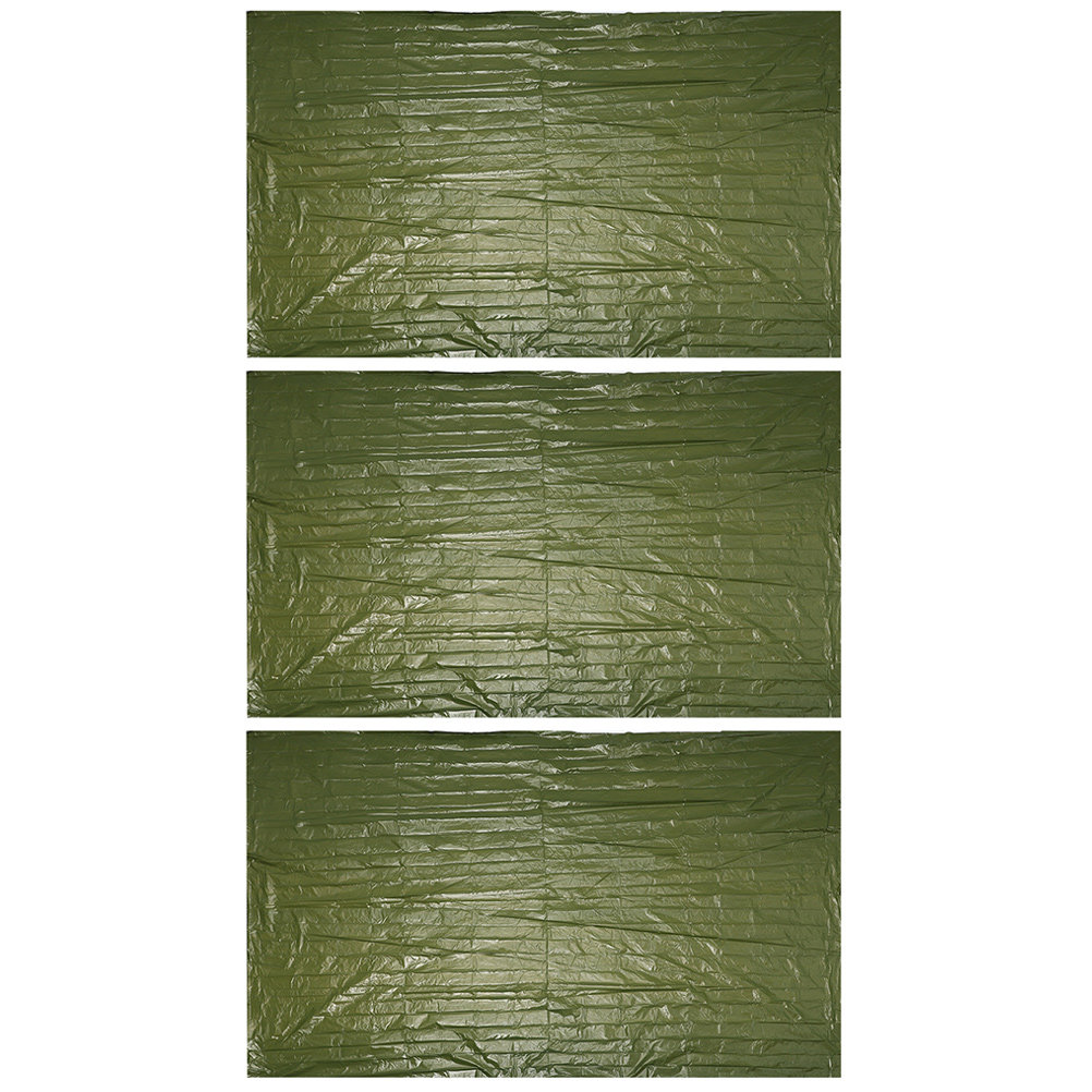 Survival Blanket Reflective - 3 шт. уличных аварийных одеял из